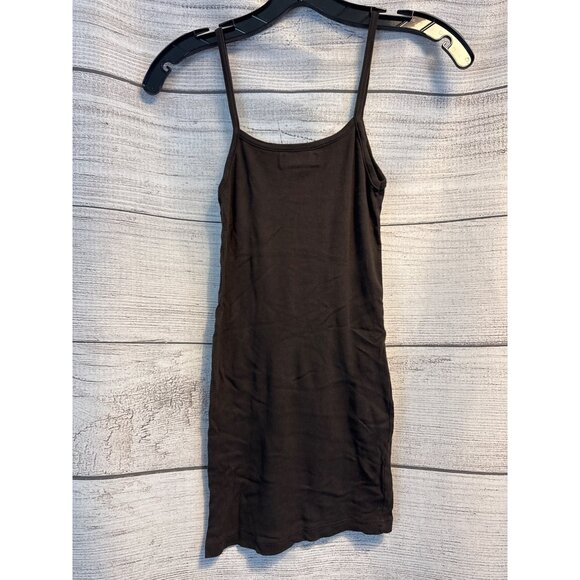 Michael Stars Brown Spaghetti Strap Tank Dress Size OS - Picture 3 of 3